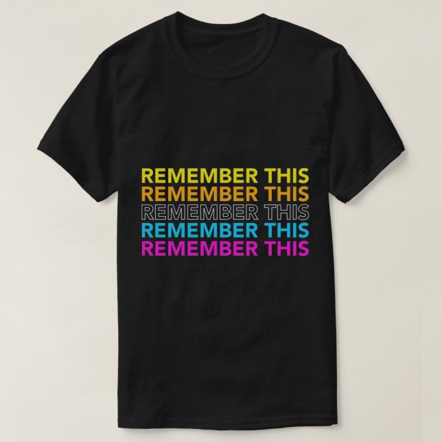 Jonas Brothers - kom ihåg det här T Shirt (Design framsida)