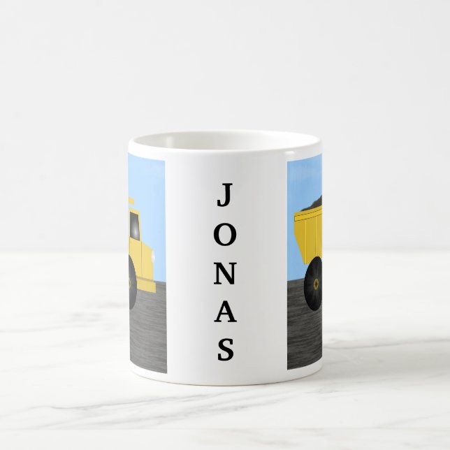 Jonas Dumper Lastbil Personlig Namn Mugg (Center)