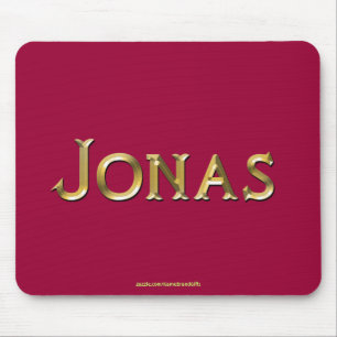 JONAS Namn-Branded Personlig Gift Mousepad Musmatta