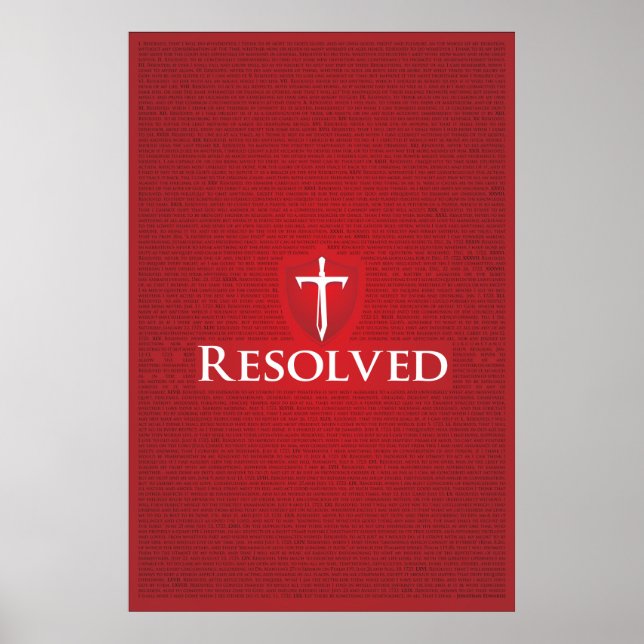 Jonathan Edwards Resolution poster (Framsidan)