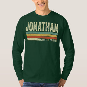 Jonathan Gift Namn Personlig Funny Retro T Shirt