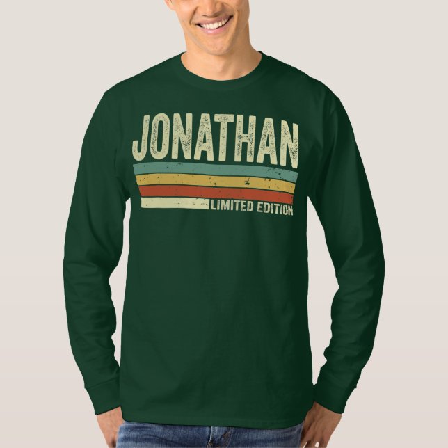 Jonathan Gift Namn Personlig Funny Retro T Shirt (Framsida)