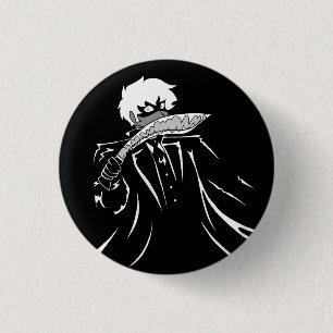 Jonathan Harker the Kukri Cryptid Button Knapp