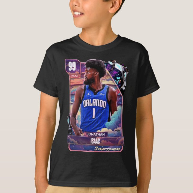 Jonathan Isaac 99 Mörk Card Hd T Shirt (Framsida)