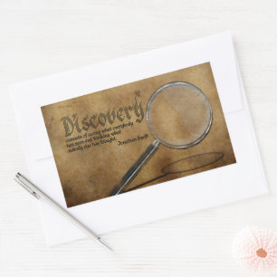 Jonathan Swift-inspirationsofferten "Discovery" Rektangulärt Klistermärke