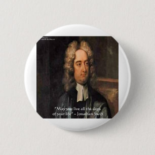Jonathan Swift Levande Liv Humor Citat Knapp