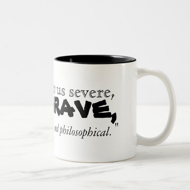 Jonathan Swifts citat om kaffe - Mugg (Höger)