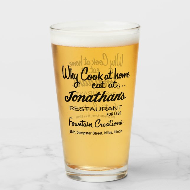 Jonathan's Restaurant, Niles, IL Glaskopp (Framsida fylld)