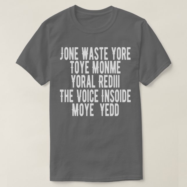 Jone slösar din toye monme t shirt (Design framsida)