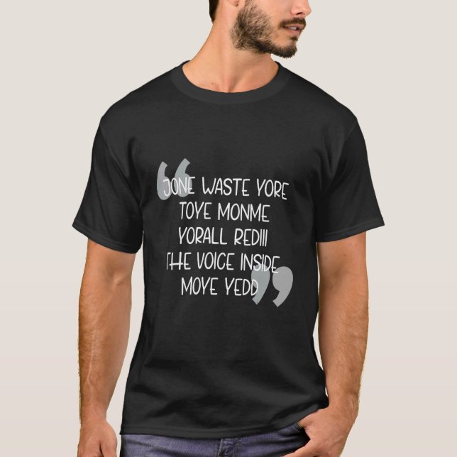 Jone Slösar Yore Toye Monme Jone Slösar din tid T Shirt (Framsida)