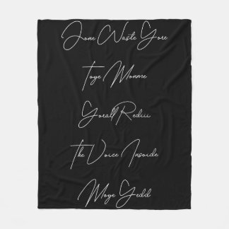 Jone Slösar Yore Toye Monme Wood Wall Art Fleecefilt