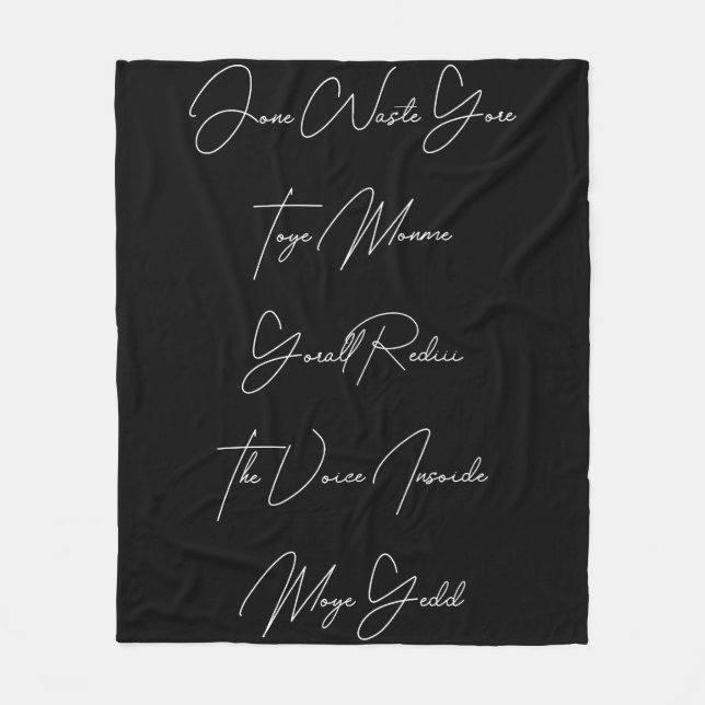 Jone Slösar Yore Toye Monme Wood Wall Art Fleecefilt (Framsidan)