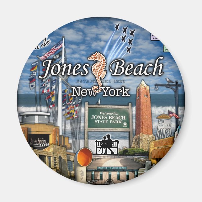 Jones Beach jpg Magnet (Framsidan)
