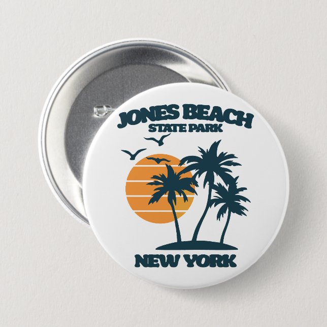 Jones Beach Long Island New York Knapp (Framsida & baksida)