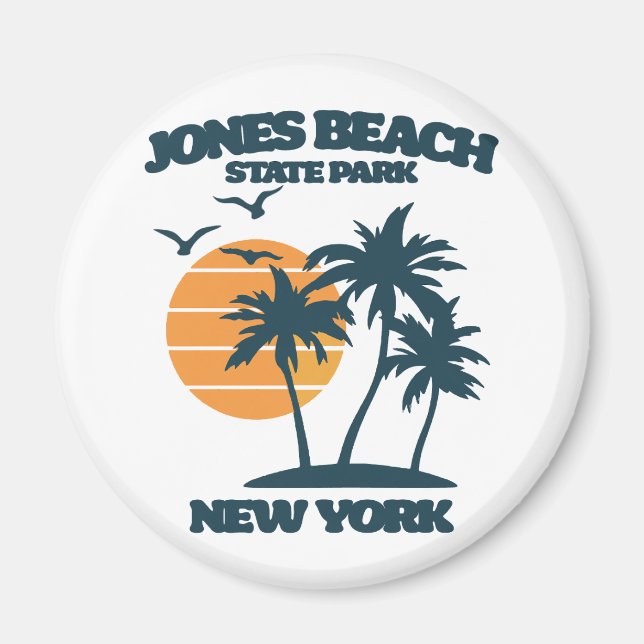 Jones Beach Long Island New York Magnet (Framsidan)