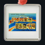 Jones Beach New York NY Vintage resor Souvenir Julgransprydnad Metall<br><div class="desc">Jones Beach,  New York NY

En nostalgisk,  vintage resor souvenir-vykortsbild,  en autentisk retrodesign. Hälsning från American Travelog Virtuellare Tanger Company!</div>