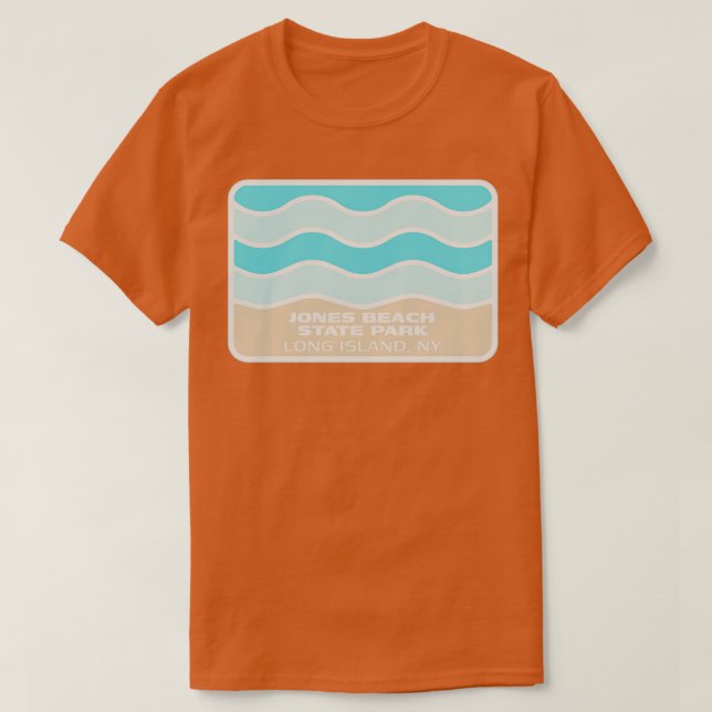 Jones Beach State Park Long Island CrashWave o T Shirt (Design framsida)