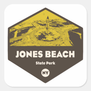 Jones Beach State Park New York Fyrkantigt Klistermärke