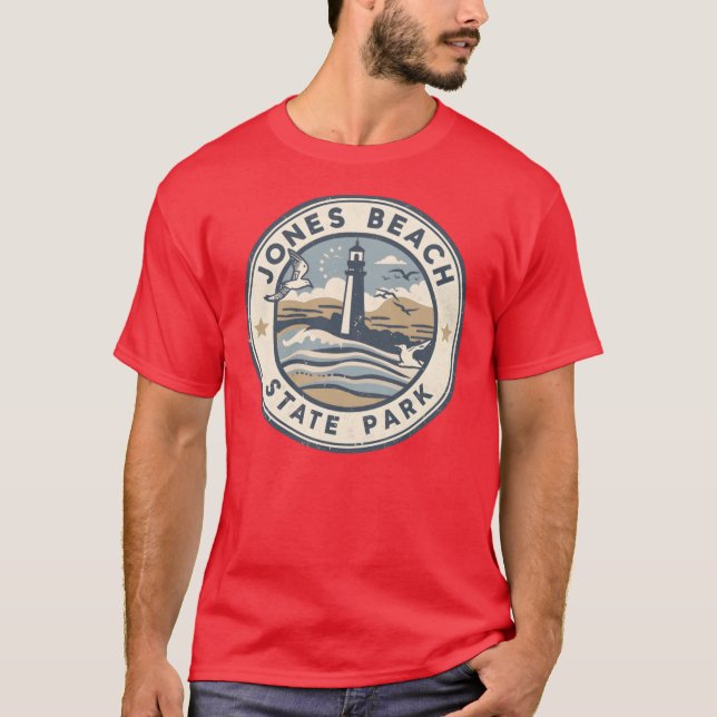 Jones Beach State Park New York T Shirt (Framsida)