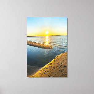 Jones Beach Sunset Beach NY Canvastryck