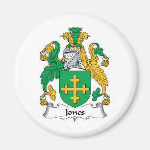 Jones familjvapensköld magnet