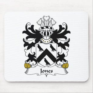 Jones familjvapensköld musmatta