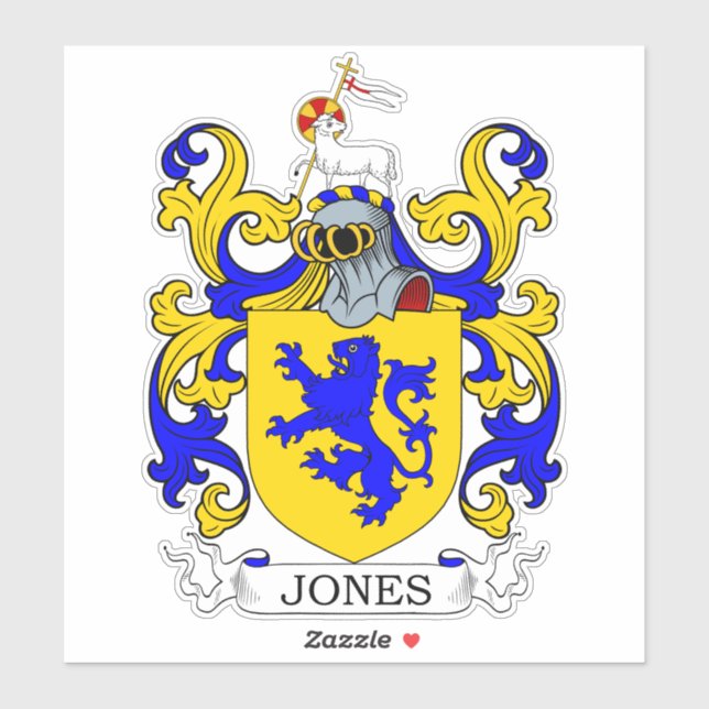 Jones Family Crest Klistermärken (Ark)