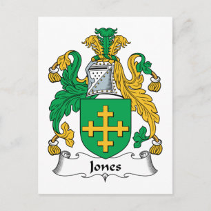 Jones Family Crest Vykort