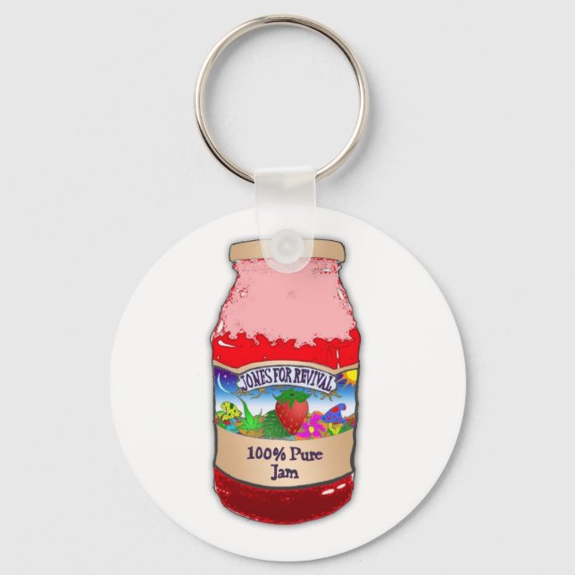 Jones for Revival Strawberry Sylt Keychain Nyckelring (Framsida)