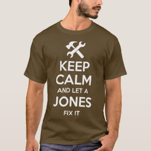 JONES Funny Surname Birthday Family Träd Reunion T Shirt