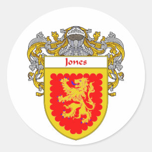 Jones Irish Jacka of Arm (Mantled) Runt Klistermärke
