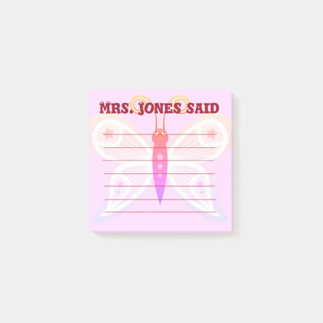 Jones Said Rosa Post-it Notes Block (Framsida)