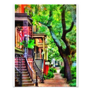 Jones Street, Savannah (OIL EFFECT) Fototryck