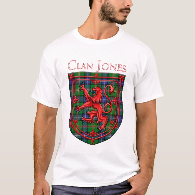 Jones Tartan Scottish Play Lejonare Rampant T Shirt (Framsida)