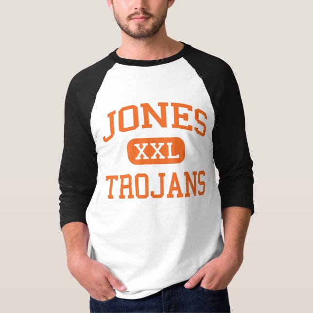Jones - Trojans - högstadium - Beeville Texas Tee (Framsida)