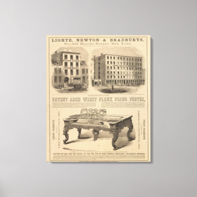 Jones, White och McCurdy's Dental Depots Canvastryck (Framsida)