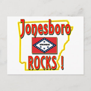 Jonesboro Sten! (rött) Vykort