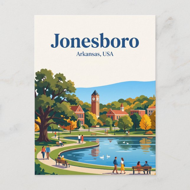 Jonesboro USA Vykort (Framsida)