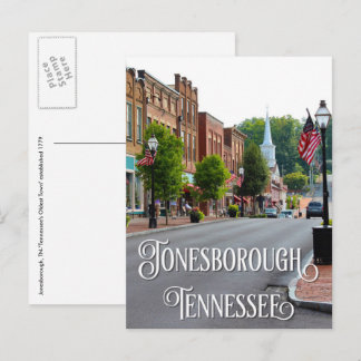 Jonesborough, Tennessee Main Street vykort