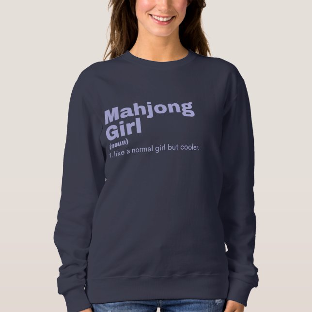jong Girl - Mahjong T Shirt (Framsida)