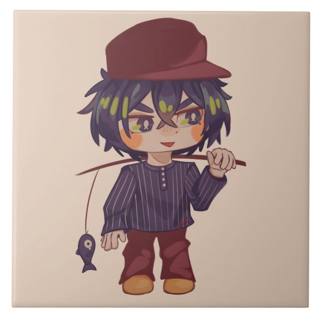 Jongetjie Chibi  Kakelplatta (Framsidan)