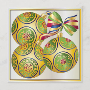 Jongg-julinbjudan/kort för prydnadsföremål inbjudningar