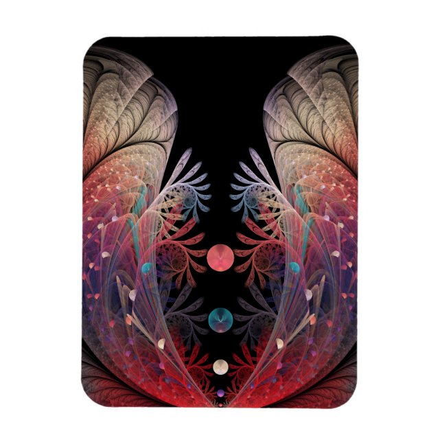 Jonglage Abstract Modern Fantasy Fractal Art Magnet (Vertikal)