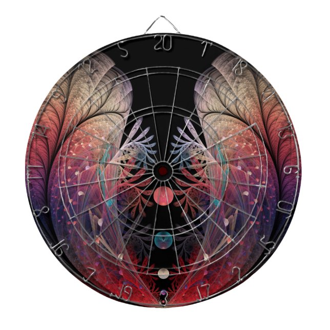 Jonglage Abstrakt Modern Fantasy Fractal Art Darttavla (Framsidan)