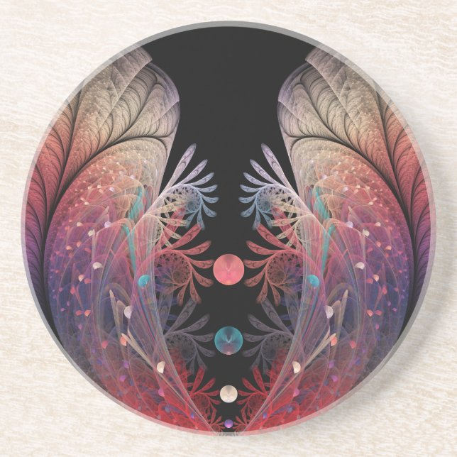 Jonglage Abstrakt Modern Fantasy Fractal Art Underlägg (Framsidan)