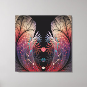 Jonglering Abstrakt Modern Fantasy Fraktal Konst Canvastryck
