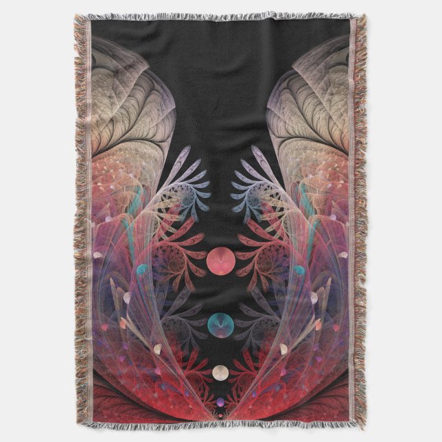 Jonglering Abstrakt Modern Fantasy Fraktal Konst Filt (Framsidan Vertikal)
