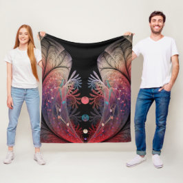Jonglering Abstrakt Modern Fantasy Fraktal Konst Fleecefilt