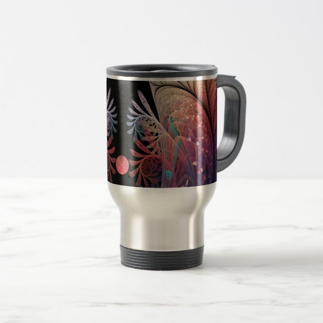 Jonglering Abstrakt Modern Fantasy Fraktal Konst Resemugg (Framsida höger)