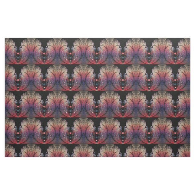 Jonglering Abstrakt Modern Fantasy Fraktal Konst Tyg (Fat Quarter)